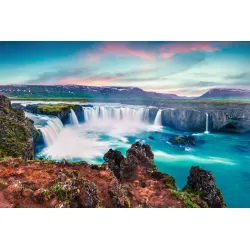 Fototapeta Wodospad Godafoss – Islandzki Krajobraz Nordycki
