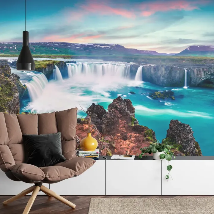 Fototapeta Wodospad Godafoss – Islandzki Krajobraz Nordycki