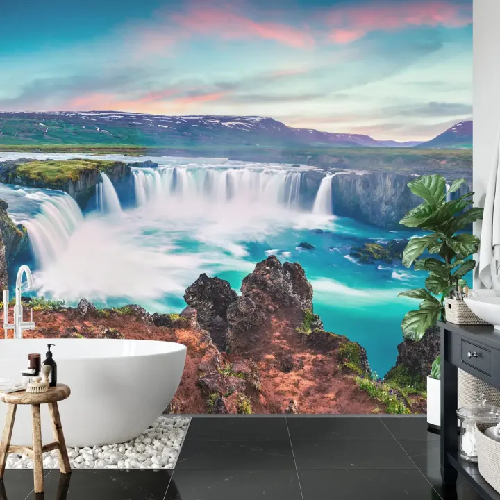 Fototapeta Wodospad Godafoss – Islandzki Krajobraz Nordycki