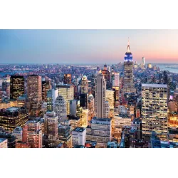 Fototapeta Nowy Jork – Skyline Manhattanu o Zachodzie Słońca