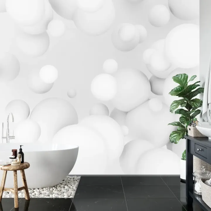 Fototapeta Kule 3D – Błyszczące Kule w Geometrycznej Abstrakcji