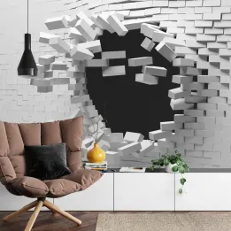 Fototapeta Ceglany Tunel 3D – Abstrakcja Industrialnej Przestrzeni