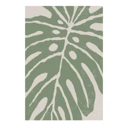 Plakat Zielony Liść Monstera – Tropikalna Abstrakcja Botaniczna