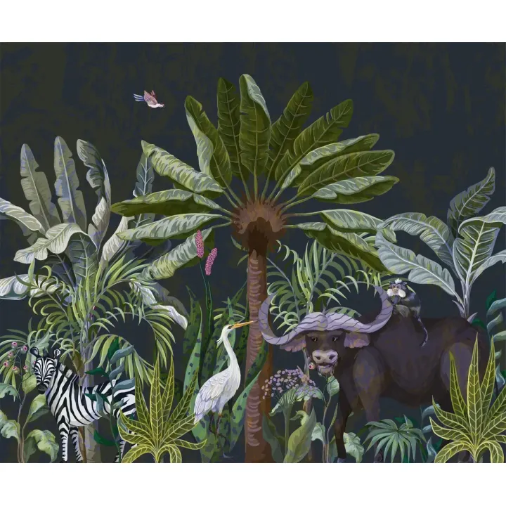 Fototapeta Zwierzęta wśród Palm – Egzotyczna Sawanna Afrykańska – produkt