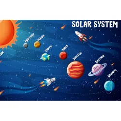 Fototapeta Układ Słoneczny – Kosmiczna Eksploracja Planet i Gwiazd