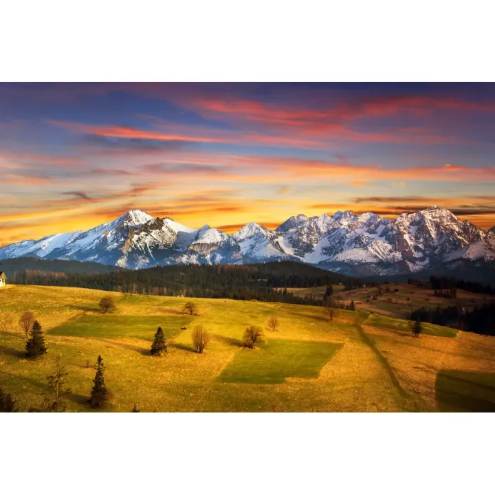 Fototapeta Tatry – Górski Krajobraz o Zachodzie Słońca – produkt