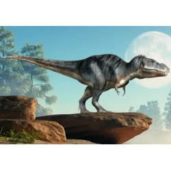 Fototapeta Dinozaur – Prehistoryczny Krajobraz z Tyranozaurem