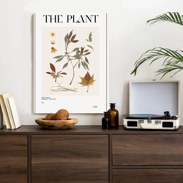 Plakat Atlas Jesiennych Liści – Botaniczne Detale Natury