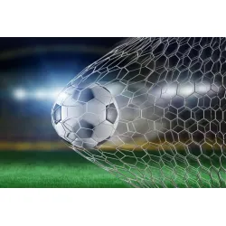 Fototapeta Piłka Nożna Gol 3D – Dynamika Gry na Stadionie