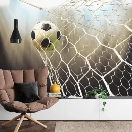Fototapeta Piłka Nożna – Dynamika Gry na Stadionie