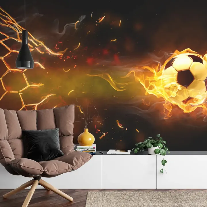 Fototapeta Piłkarska – Dynamika Meczu i Pasja Sportu