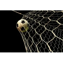 Fototapeta Piłka Nożna – Akcja Sportowa na Bramce