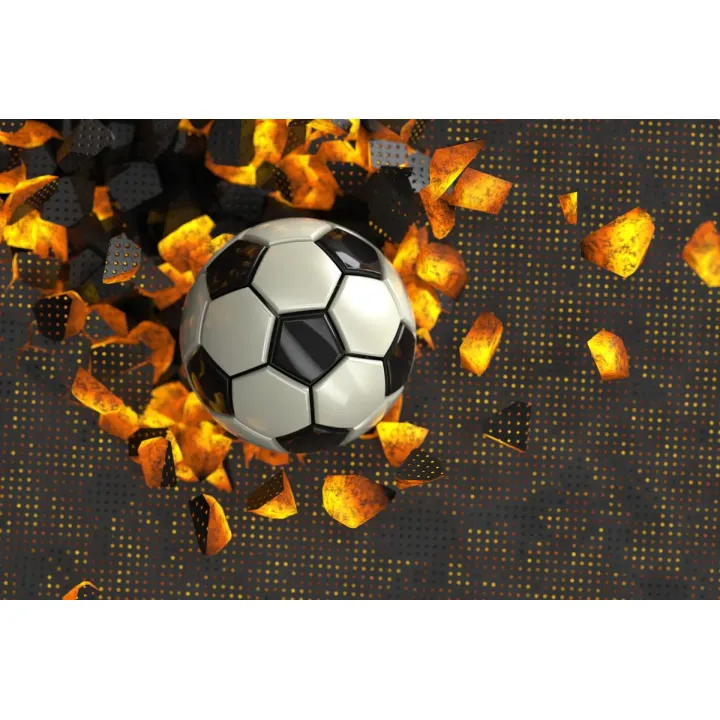Fototapeta Piłkarska 3D – Dynamika i Energia Futbolu – produkt