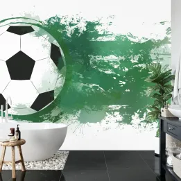Fototapeta Piłka Nożna – Abstrakcja Sportowej Energii