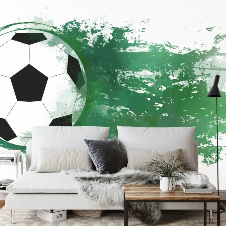 Fototapeta Piłka Nożna – Abstrakcja Sportowej Energii