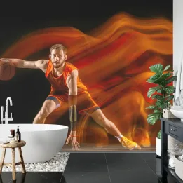 Fototapeta Koszykarz W Ruchu – Dynamika Sportowej Akcji