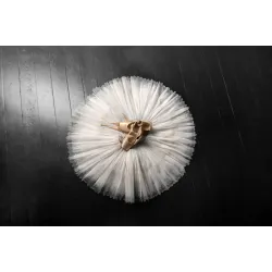 Fototapeta Buty Do Baletu – Elegancja Tańca Klasycznego – Odcienie bieli i czerni