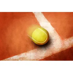 Fototapeta Piłka Tenisowa – Sportowy Akcent na Ścianę