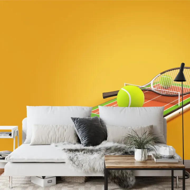Fototapeta Tenis Na Smartfonie – Sport i Nowoczesna Technologia