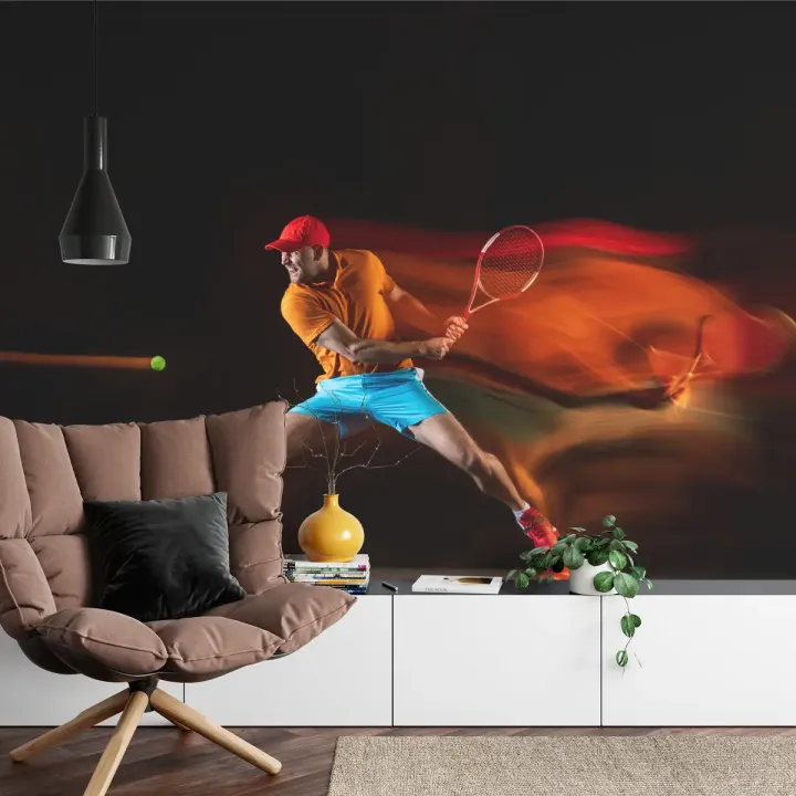 Fototapeta Tenisista – Dynamika Sportu i Rywalizacja