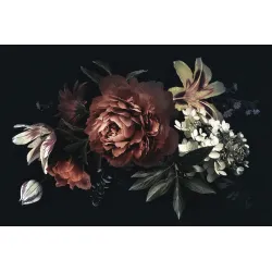 Fototapeta Vintage Bukiet Z Piwoniami – Kwiatowy Motyw Botaniczny