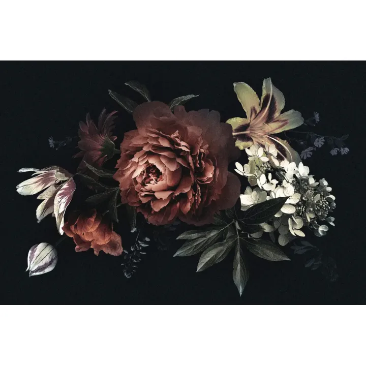Fototapeta Vintage Bukiet Z Piwoniami – Kwiatowy Motyw Botaniczny – produkt