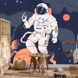 Fototapeta Kosmos – Astronauta wśród Planet i Gwiazd
