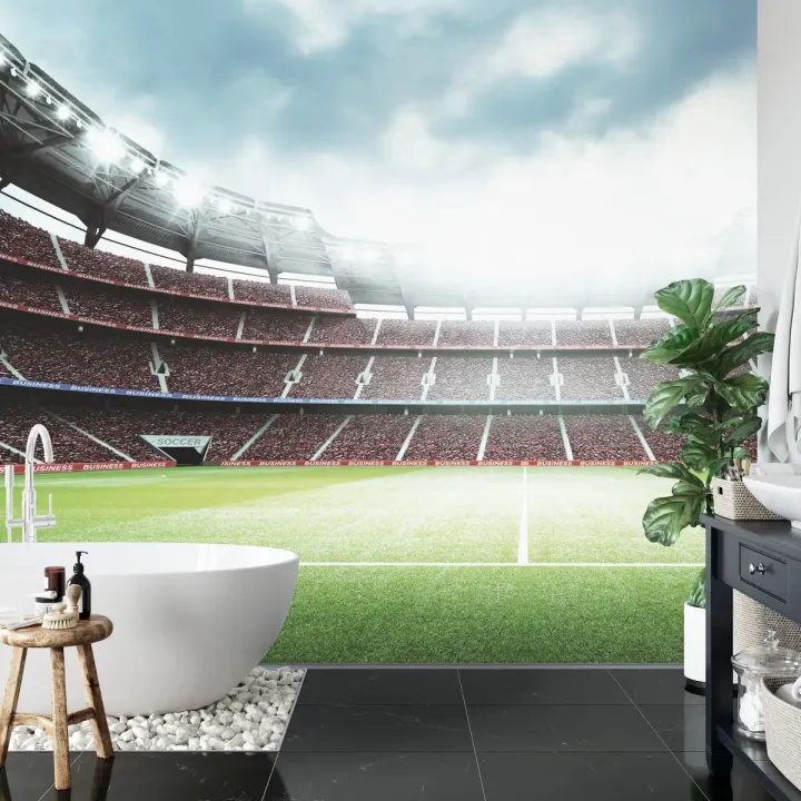 Fototapeta Stadion Piłkarski – Trybuny Pełne Kibiców