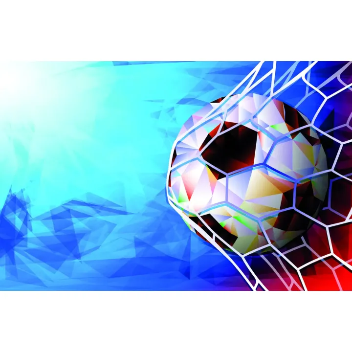 Fototapeta Piłka Nożna – Abstrakcja Geometryczna i Dynamika Sportu – produkt