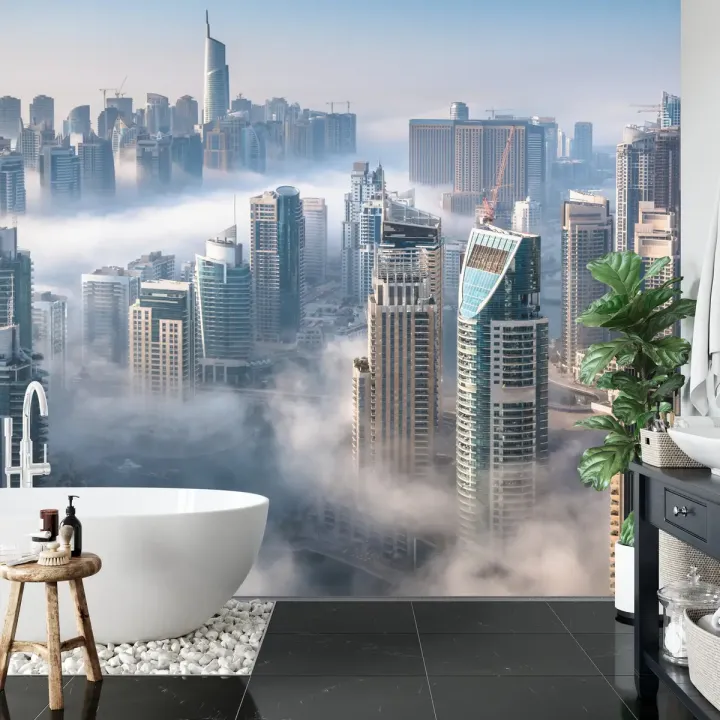 Fototapeta Dubaj W Chmurach – Panorama Nowoczesnej Metropolii