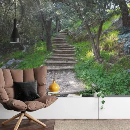 Fototapeta Las – Leśna Ścieżka i Natura 3D