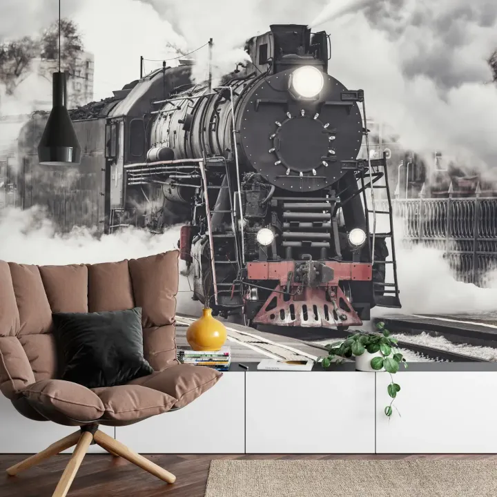 Fototapeta Zabytkowy Parowóz – Kolej Parowa i Nostalgia Podróży