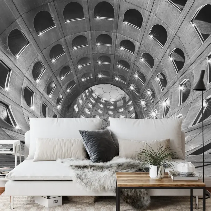 Fototapeta 3D Tunel – Industrialny Design i Betonowa Architektura