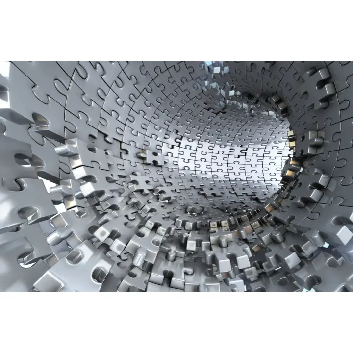 Fototapeta 3D Tunel – Abstrakcja Geometryczna i Iluzja Optyczna – produkt