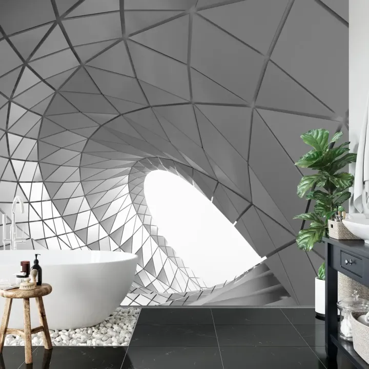 Fototapeta 3D Tunel – Geometryczna Iluzja Optyczna Przestrzeni