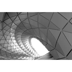 Fototapeta 3D Tunel – Geometryczna Iluzja Optyczna Przestrzeni