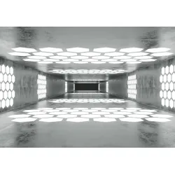 Fototapeta Abstrakcja – Geometryczny Tunel Pełen Głębi