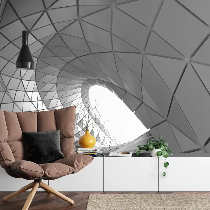Fototapeta 3D Tunel – Geometryczna Iluzja Optyczna Przestrzeni