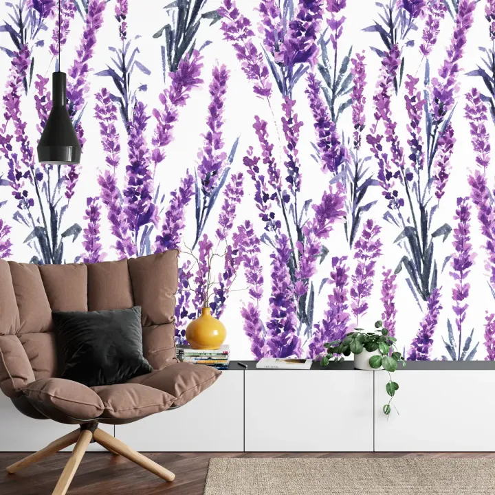 Fototapeta Lawenda – Prowansalskie Kwiaty do Sypialni