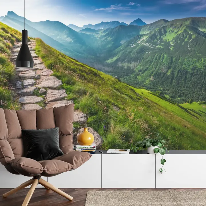 Fototapeta Górski – Panorama Gór o Świcie