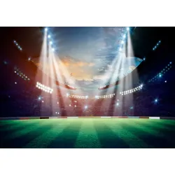 Fototapeta Stadion Piłkarskich Gwiazd – Atmosfera Meczu Nocą