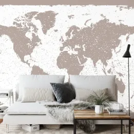 Fototapeta Mapa Świata – Geografia i Podróże na Ścianie