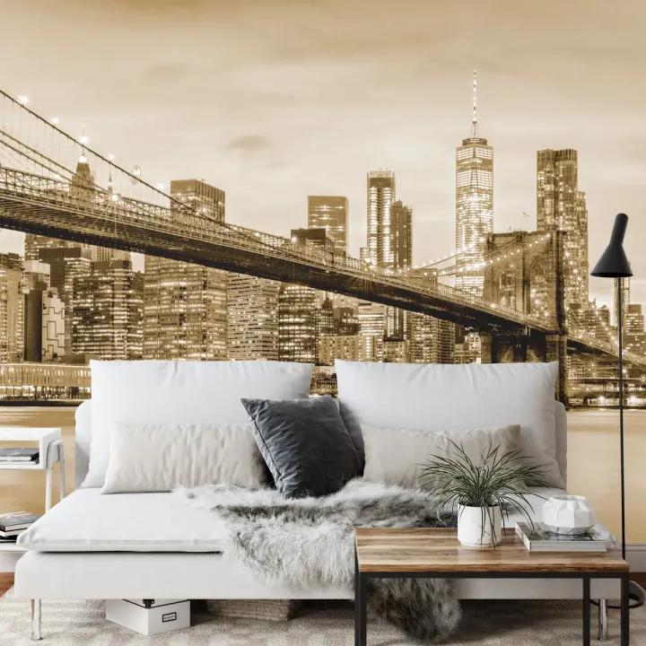 Fototapeta Brooklyn Bridge – Most Brookliński i Skyline Nowego Jorku