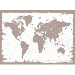 Fototapeta Mapa Świata – Geografia i Podróże na Ścianie
