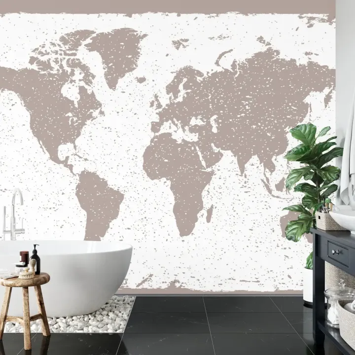 Fototapeta Mapa Świata – Geografia i Podróże na Ścianie