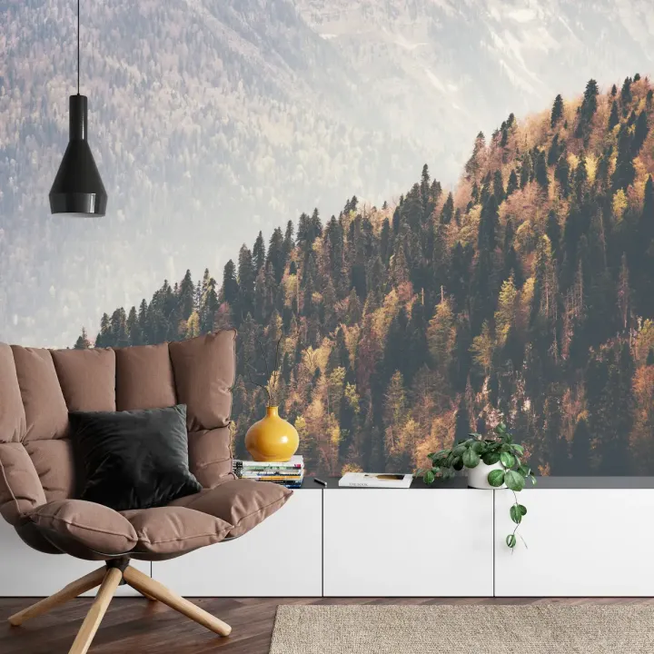 Fototapeta Las Góry – Leśna Cisza i Panorama Gór