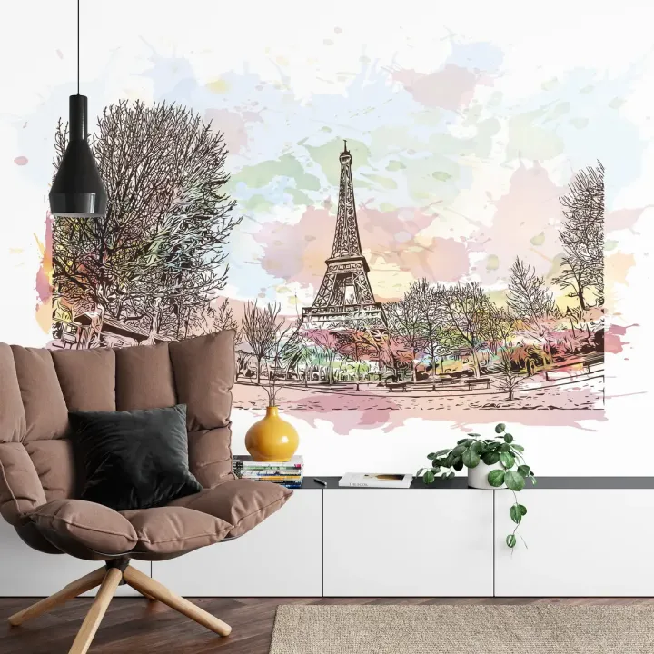 Fototapeta Paryż Wieża Eiffla – Panorama Miasta i Architektura Francji