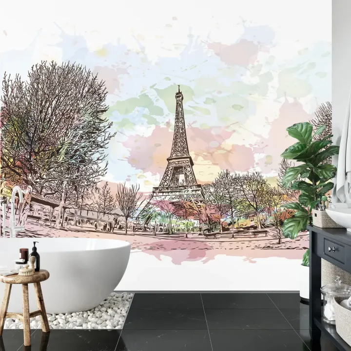 Fototapeta Paryż Wieża Eiffla – Panorama Miasta i Architektura Francji