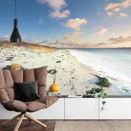 Fototapeta Plaża Morze Wydmy – Nadmorski Krajobraz Pełen Spokoju