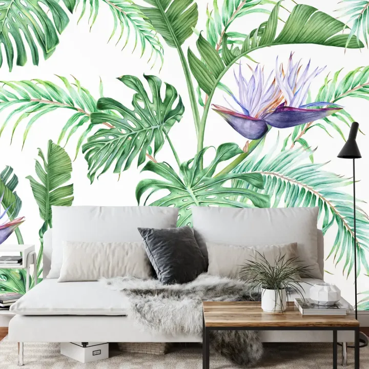 Fototapeta Liście Monstera – Tropikalna Dżungla w Twoim Wnętrzu